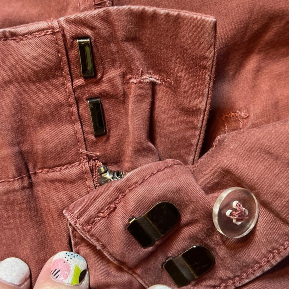 A New Day Women's Chinos Plus 18W Burgundy Red Straight Leg Ankle Stretch Office - Picture 10 of 14